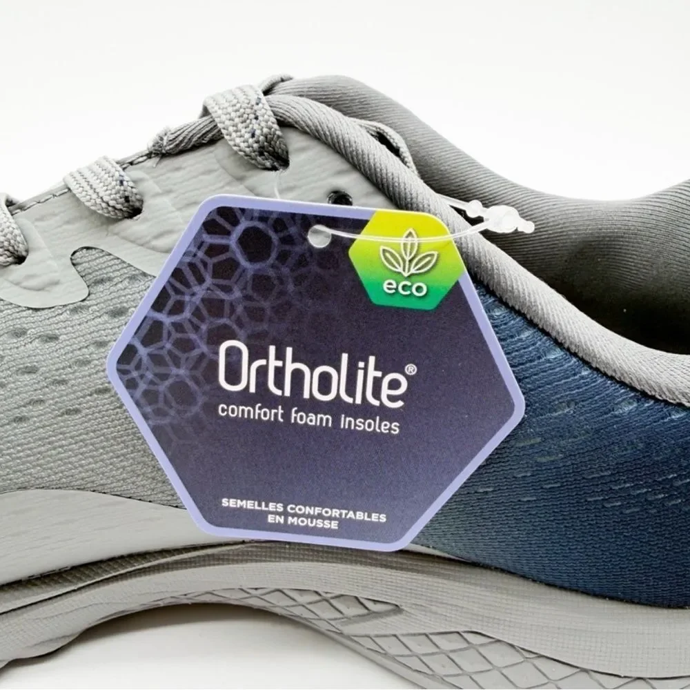 Propet One Evolve Mens Orthotic Walking Sneakers Mesh Gray Blue 10 Xtra Wide NEW